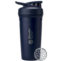 BlenderBottle Sport Szigetelt rozsdamentes acél Shaker üveg Wire Whisk, 24- Ounce, Navy - Protein Shakes & Hydration for Athletes & Fitness Enthusisasts, Easy mixing, Keeps Drinks Cold, Lockable Lid