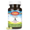 Carlson - A-vitamin, 15000 NE Palmitát (4500 µg RAE), látási egészség és egészséges bőr, immunfunkció, 240 Softgel