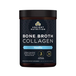 Ancient Nutrition Collagen Powder, Bone Broth Collagen, Vanilla, Hydrolized Multi Collagen Peptides, Supports Skin and Nails, Joint Supplement, 30 Servings, 18.3oz