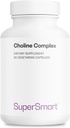 Supersmart - Kolin Complex (szabadalmaztatott & High Strength) - a kolin bitartaráttal, GPC Coline & CDP Coline - High Potency Coline Szállítások 124; Non- GMO & Gluten Free - 60 vegetáriánus kapszula