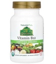 Natings Plus Source of Life Garden Certified Organic Vitamin B12- 1000 µg metilkobalamin, 60 Vegan Capsules - Whole Food Vitamin B12 Supplement - Energy Boost - Vegetáriánus, Gluten- Free - 30 Servings