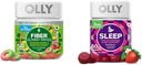 OLLY Fiber Gummy Rings 50ct & Sleep Gummy 60ct Melatonin, L-Theanine, Chamomile, Lemon Balm