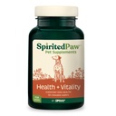 Spirited Paw Health + Vitality for Dogs - Pet Supplement for Immune System, Coat, Life Health & More - Kutyák multifunkcionális támogatása kolinnal, kalciummal, cinkkel, & Vitaminokkal D és A - 90 rágható Wafers