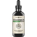 Folyékony B3-vitamin (Niacinamid formájában) kiegészítés - Non Flush Form of Niacin - Gyors abszorpció - Kényelmes Niacin cseppek nőknek és férfiaknak - 4 oz (120ml)