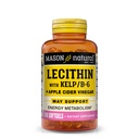 MASON NATURAL Lecitin Kelpel, B6-vitamin és Apple Cider Ecet, Dual Action Formula, 100 Softgels