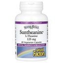 Természetes tényezők Stress- Relax Sunteanine L- Theanine 125 mg, Non-Drowsy Stress Support for Mental Calmness and Relaxation, 60 kapszula