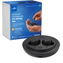 Medline Bluetooth wiederaufladbare OTC Hörgeräte, in-The-Ear, 4 Umwelteinstellungen, Wasserdicht, einstellbare Volumen, Mild zu moderaten Hörverlusten, Lärmreduzierung, Earbud Hörgeräte