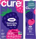 Cure Hydration - Kids Electrolyte Drink Mix Mix 124; Plant- alapú Pediatrician Formuled Rehidratation 124; No hozzáadott cukor, FSA- HSA, Non-GMO, Gluten- Free, No Mesterséges ízesítők 124; Box of 6 Packet - Mixed Berry