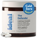 Lysine Cold Sore kezelés ajkak Immuntámogatással - L Lysine 1000mg kapszula, Chaga, Bee Propolis, C-vitamin, Cink & Licorice Root kivonat - Non-GMO, Vegetáriánus, 60 kapszula férfiaknak és nőknek