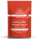 Viter Energy Caffeined Gum 60 mg koffein, B Vitamins, Guarana, Sugar Free.