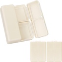 Fânia Daily Pill Organizer, 2 db 7 db Portable Pill Case Travel Pill Organizer, [Folding Design] Pill Box for Purse Pocket to Hold Vitamins, Cod máj olaj, kiegészítők és gyógyszerek -Fehér