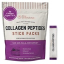 Élő tudatos kollagén peptidek por íztelen csomagok - hidrolizált kollagén por - Haj, bőr, köröm, és közös támogatás - I-es és III-as típusú Grass- Fed kollagén kiegészítők nőknek és férfiaknak - 20-as csomag