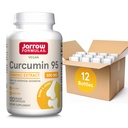Jarrow Formulas Curcumin 95 500 mg, Turmeric Curcumin kivonat antioxidáns támogatás, csont és közös támogatás étrend kiegészítés, 120 Veggie kapszula, 120 adag, 12 adag