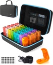 Monthly Pill Organizer 3 Times egy nap Pill Cutter, 30 Days Pill Organizer Monthly, hónap Medicine Box Holder Organizer 31 Daily Commodities, Hard Shell Travel Case & remoted Shoulder Straps
