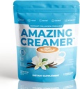 Superfoods Company Amazing Creamer with Collagen - Keto Creamer- Hyaluronic Acid & MCT Oil - Brain Boost & Caudi Craints - Supports Healthy Skin & Hair - Diet- Friendly [30 Servings] [Vanilla]