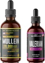 HERBIFY Bundle - Müllein levélkivonat és Valerian Root tinktúra - Légzőrendszer és idegrendszer támogatás