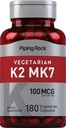 Piping Rock K2 MK7 Vitamin Supplement 124; 100 mcg