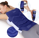REVIX nagy jégcsomag a háthoz, 13 "x 21" újrahasznosítható Gel Cold Pack a teljes hátborításhoz, hideg kompressziós köteg a vállhoz, Hip, Leg Relief, Ideális fáradtság, izomfájdalom, és napi helyreállítás, haditengerészet