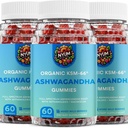 NYUM Nutrition ™ Organic KSM-66 Ashwagandha Gummees, 3- Pack, vegyes vad bogyók