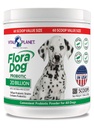 Vital Planet - Flora kutya probiotikus por kiegészítés 20 milliárd kultúrák és 10 Strains, magas potencia immunrendszeri és emésztési támogatás probiotikumok kutyák, 7.84 oz., 222 Nagyi, 60 szerváció