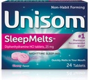 Unisom SleepElts, Nighttime Sleep- aid, Difenhidramin HCI, 24 tabletta, 25 mg