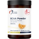 Designs für Gesundheit BCAA Pulver mit L-Glutamin - Verzweigte Kette Aminosäuren Pulver + L-Glutamin Ergänzung zu unterstützen Muskeln + Workouts - Orange Flavored Drink Mix (30 Portionen / 270g)