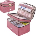 Medicine Storage Bag Pill Palack Organizer hordozható kis Pouch Travel Medication Bottle Organizer for vészhelyzetben Home First Aid Box Kit (piros)
