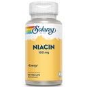 Solaray Niacin 100mg - B3-vitamin Niacin kiegészítés nők és férfiak, támogatja a celluláris egészség, idegrendszer támogatás - 100 Veg kapszula