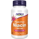 NOW Foods kiegészítők, Niacin (B3-vitamin) 250 mg, Flush- mentes, Táplálkozási egészség, 90 Veg kapszula