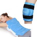 REVIX Full Back Ice Pack for Sjuries Reusable Large Gel Ice Wrap for Back Pain Relief and XL Knee Ice Pack Wrap Around Entire Knee After Surgery