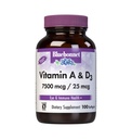 Bluebonnet A-vitamin & D3 25,000 NE / 1000 NE a mélytengeri, hideg víz, halolaj - a szem egészsége és immun funkció * - glutén mentes - tejmentes - molekuláris diszperzió - 100 Softgel / szervadékok