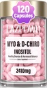 Inositol Supplement - Myo-Inositol und D-Chiro Inositol Plus Folat und Vitamin D - Gesundes Hormon Balance & Gesunde Ovarian Unterstützung für Frauen Ideal 40:1 Ratio-009