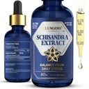Schisandra Drops, Organic Schisandra Berry Supplement for Mood Support & Máj Health, Stressz & Fáradtság Relief, alkohol és cukor mentes, Vegan