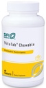 Klaire Labs SFI Health VitaTab Chewable - Multivitamin mit 24 Vital-Nährstoffen für Kinder & Erwachsene, Natürliche Kirsch-Orange-Flaschen, keine künstlichen Farben, Geschmacksrichtungen oder Konservierungsstoffe (60 Tabletten)