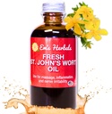 Em 's Herbals Fresh St. John' s Wort Oil - Wild Harrvered in USA, Natural Solution for Nerve Discomfort, Skin Eruptions, Weund Care, Scar, and Stretch Marks - Bőr, arc, test, haj, masszázs olaj (4 Oz)