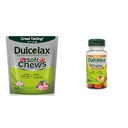 Dulcolax Soft Chews Saline Laxative Mixed Berry (60ct) Gyengéd székrekedés enyhítése, Magnézium Hydroxide 1200mg & Chewy Gyümölcs Bites, Saline Laxative, Szerzett gyümölcs (30ct) Cramp- Free Constation Relief