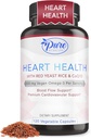 Pure By Nature Red Yeast Rice CoQ10 Supplement for men & women, 200mg Vegan Omega 3 Per Serving, Gluten- Free Non-GMO, 120 kapszula