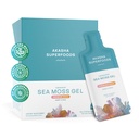 Akasha Superfoods Irish Sea Moss Gel, Liposomal Seamoss mit Irish Sea Moss, Vitamin E, Citrus, Bio Vanille, Glycerin, Haut, Energie & Gut Gesundheit Unterstützung für Frauen & Männer, Sweet Citrus Flavor, 30 Ct