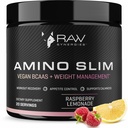 RAW Synergies Amino Slim - Active Lifestyle Supplement for Metabolic & Mindful Eating Support - Muscle & Energy Support - Sugar- Free & Vegan - Raspberry Lemonade - 20 Servings