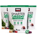 FORCE FACTOR Smarter Greens Superfood Chews, 3-Pack, Zöldek és Superfoods probiotikumokkal, antioxidánsokkal, és Fiber, Zöldek Supplement to Support Digestion, Nitric Oxide, and Energy, 180 Chews