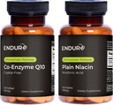 Endurance Products Co- Enzyme Q10 Crystal- Free (120 softgels) B3 Plain Niacin