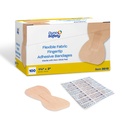 Dynarex Fabric Additive Bandages - Steril & Rugalmas Fabric Bandages for Weunds - Non-Stick Pads - Egyéni csomagolású elsősegély-készletek - No Latex - 1103 / 4x3 ", 1 doboz 100