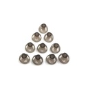 Meghallgatási támogatás Domes 8mm Smoky Gray Tips Füldarabok Komfortable for Open Fit BTE Hangerősítő PSAP Kit Láthatatlan, kivéve a RIC 8mm (M * 10)