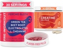 Pre Workout Pills and Creatine HCL Pills Bundle - Végtelen energia, Izomnövekedés, Tartósítás, Pump, No Crash, No Jitters, No Bloat Therapy 124; 30 Előmunkázás, 75 Creatine HCL Servings nőknek és férfiaknak