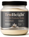 Truight Growth Protein Shake (Vanilla Ice Cream Flavor, Whey) Növekedés és fejlődés fehérje por gyerekeknek & tizenévesek - Súly Gain italok - Endorsed by Pediatricians, Picky Eater Vitamin, Ages 4 +