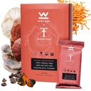 Bölcs Bar Adaptogen Gumós Táplálkozók Reishi, Lions Mane & Ashwagandha, Organic Vegan & Gluten Free Snack for Natural Focus, Energy & Immunity Support, Chocolate Cherry Flavor, 12 Count