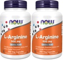 Most kiegészítők, L- Arginine 500 mg, nitrogén-oxid Precistor *, Amino Acid, 250 Veg kapszula (2-es csomag)