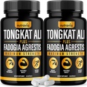 (2 Pack) Tongkat Ali Fadogia Agrestis for Men Supplement, Men Nitric Oxide Booster Longjack Tongkat Ali kivonat Powder Vitamins Test Pump Blow Performance Tongkat- Ali nőknek (120 kapszula)