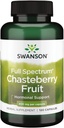 Swanson Chasteberry Fruit - Gyógynövény kiegészítés a nők egészségének, menopauzájának és menstruációs támogatásának előmozdítása - Lehet, hogy támogatja az egyensúlyt és a bőr egészségét - (120 kapszula, 400 mg