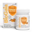 BioGaia Immun Active Kids - 124; probiotikus + D-vitamin - 124; az emésztő- és immunegészség számára - 124; Age 3 + Age 124; Allergen, Dairy, Soy & Gluten Free - 124; A Pediatricians által kezelt 124; 60 napos Supply - 124; Orange Flavored Chewable